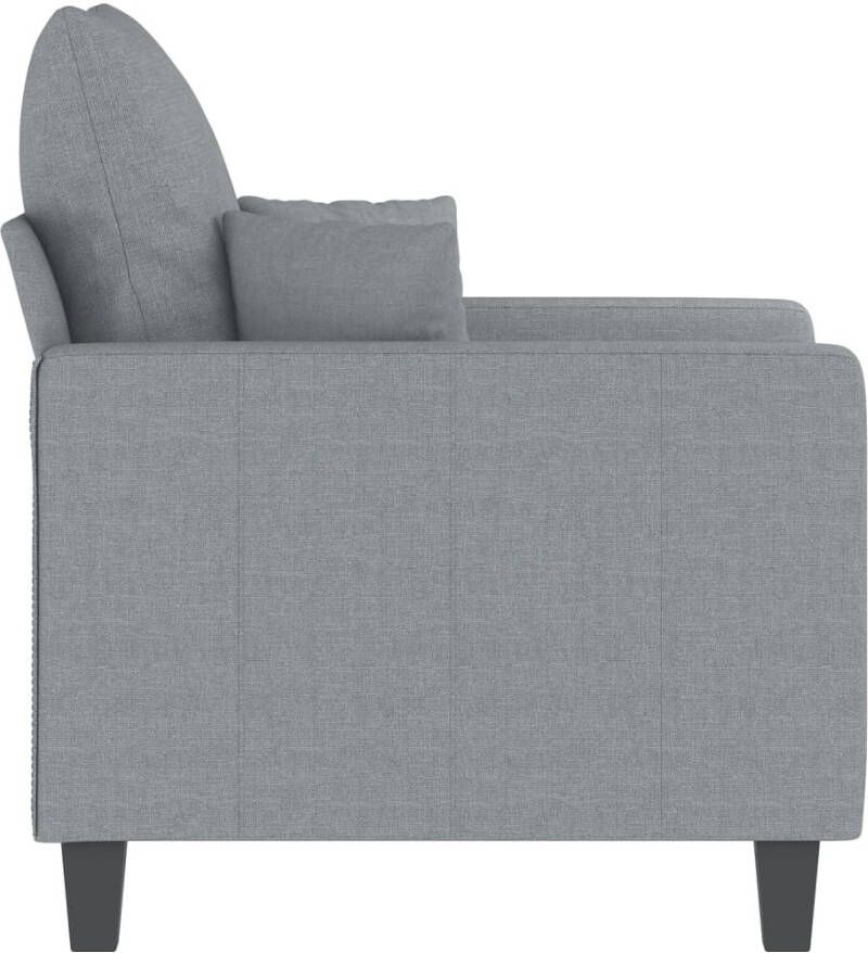 VIDAXL Fauteuil 60 cm stof lichtgrijs - Foto 2