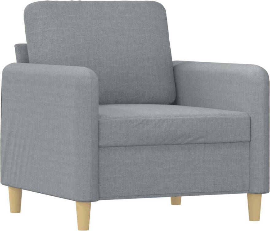 VIDAXL Fauteuil 60 cm stof lichtgrijs - Foto 3