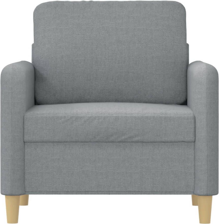 VIDAXL Fauteuil 60 cm stof lichtgrijs
