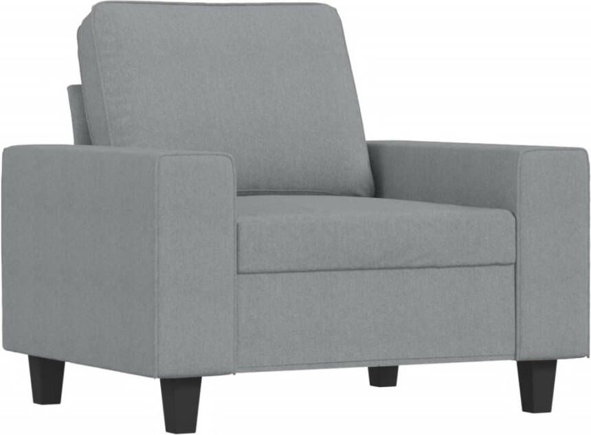 VIDAXL Fauteuil 60 cm stof lichtgrijs - Foto 3