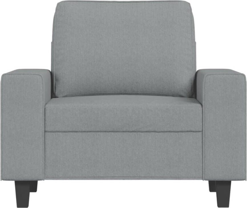 VIDAXL Fauteuil 60 cm stof lichtgrijs - Foto 2
