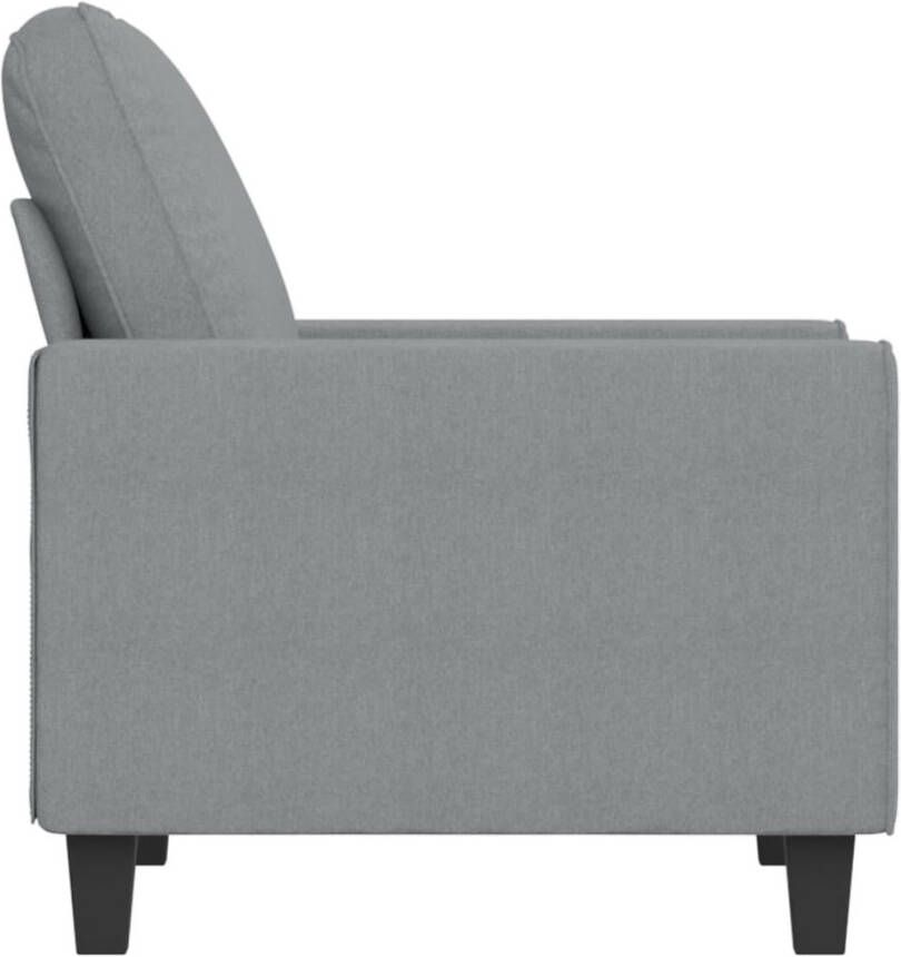 VIDAXL Fauteuil 60 cm stof lichtgrijs