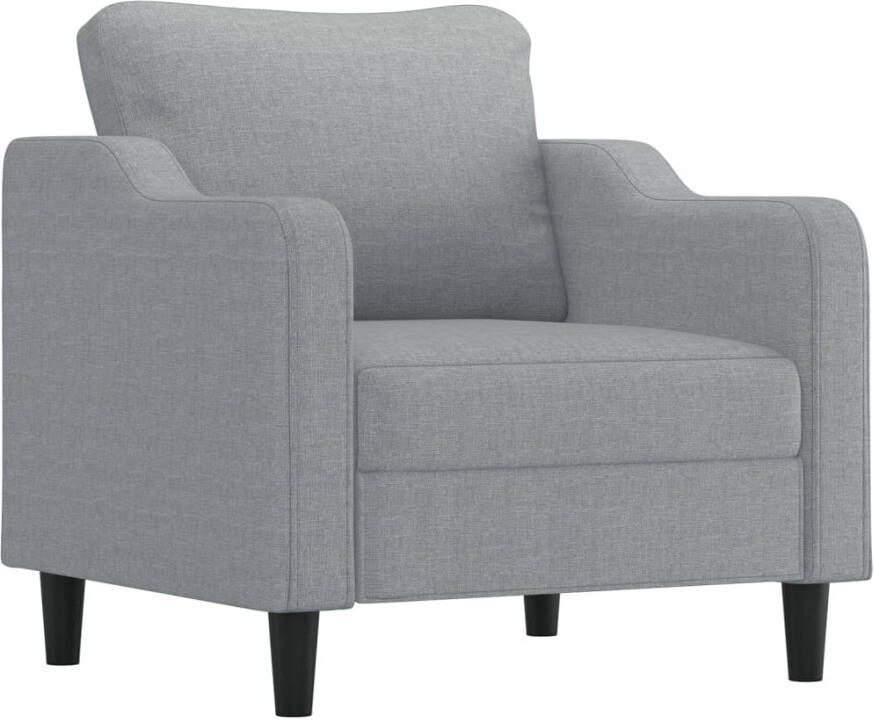 VIDAXL Fauteuil 60 cm stof lichtgrijs - Foto 3