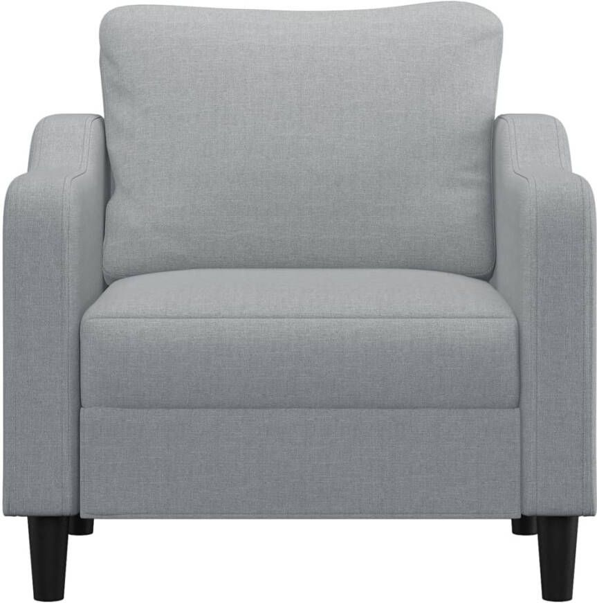 VIDAXL Fauteuil 60 cm stof lichtgrijs