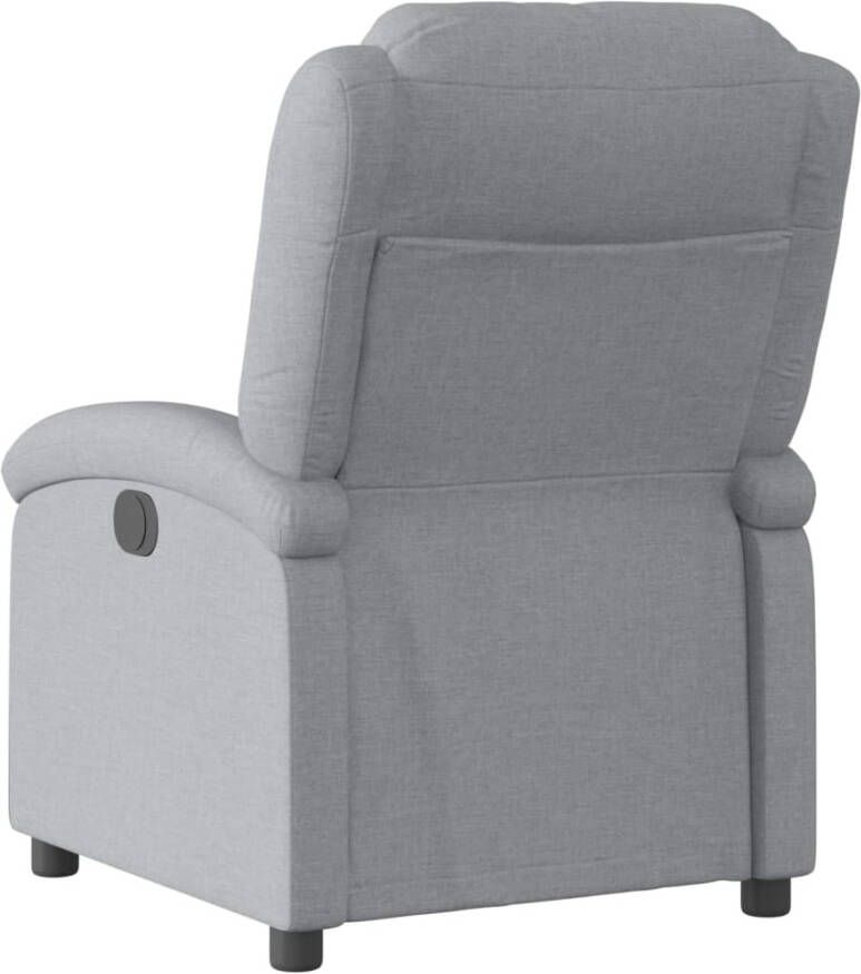 VidaXL Fauteuil elektrisch verstelbaar stof lichtgrijs - Foto 3
