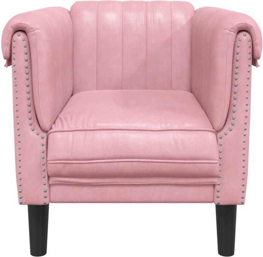 VidaXL Fauteuil fluweel roze - Foto 2