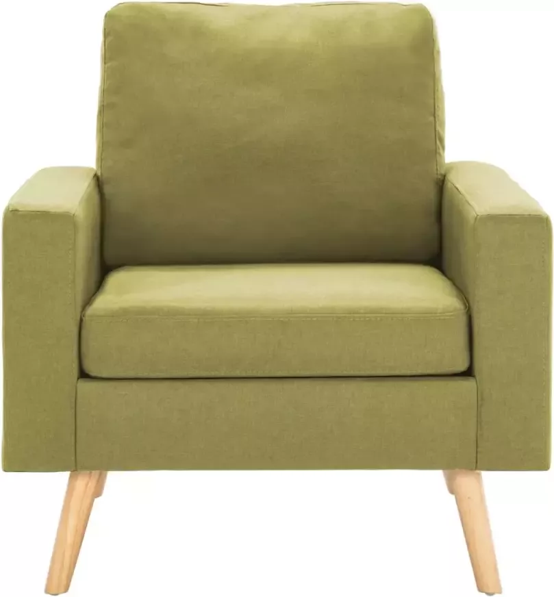 VidaXL Fauteuil stof groen - Foto 4