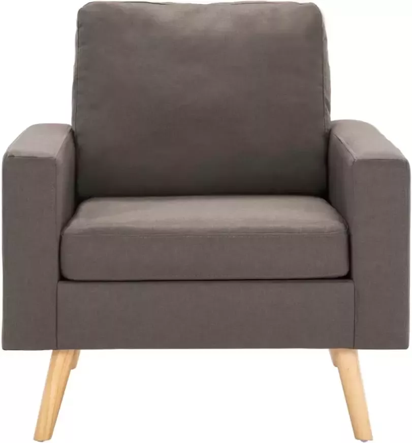 VidaXL Fauteuil stof taupe