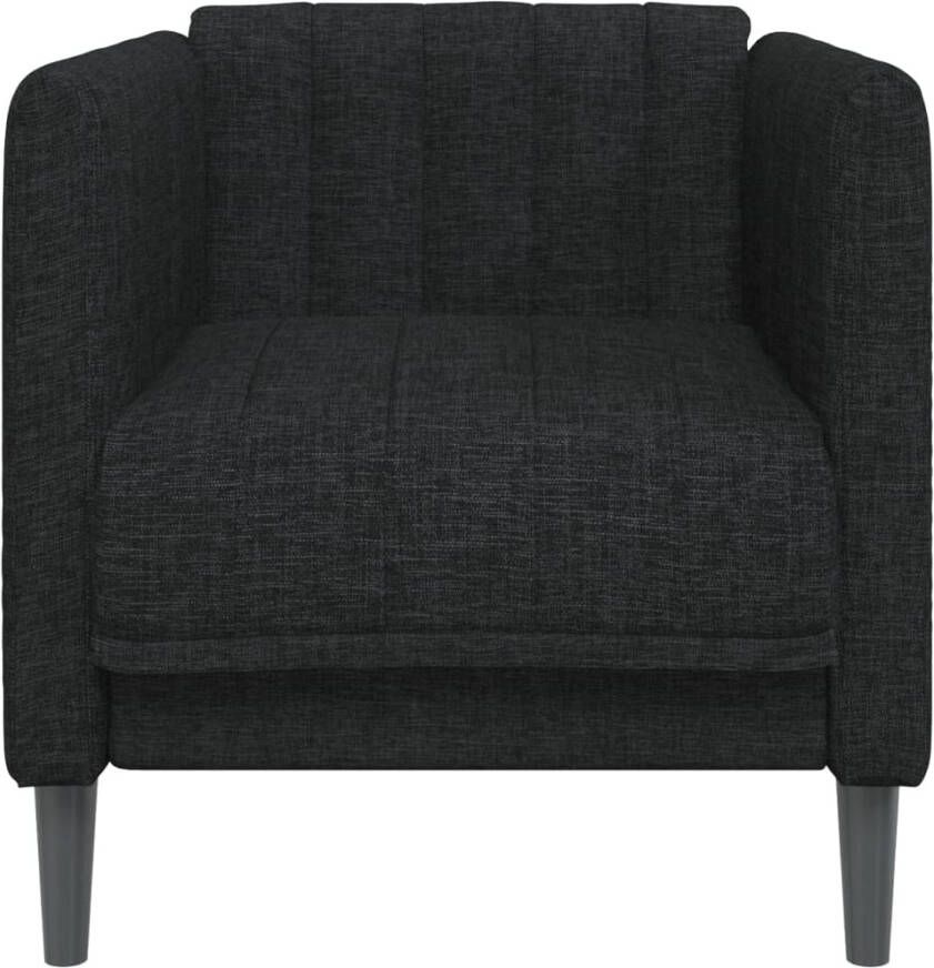 VidaXL Fauteuil stof zwart - Foto 2