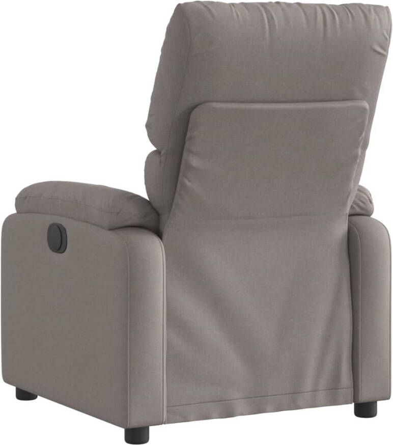 VIDAXL Fauteuil verstelbaar elektrisch stof taupe - Foto 3