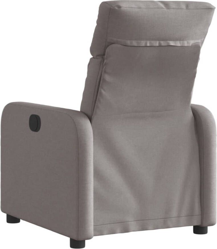 VidaXL Fauteuil verstelbaar elektrisch stof taupe - Foto 3
