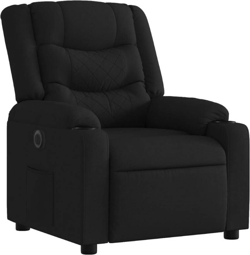 Vida XL vidaXL Fauteuil verstelbaar elektrisch stof zwart-VXL-3206569 - Foto 4