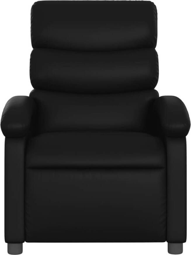 VidaXL Fauteuil verstelbaar kunstleer zwart - Foto 4