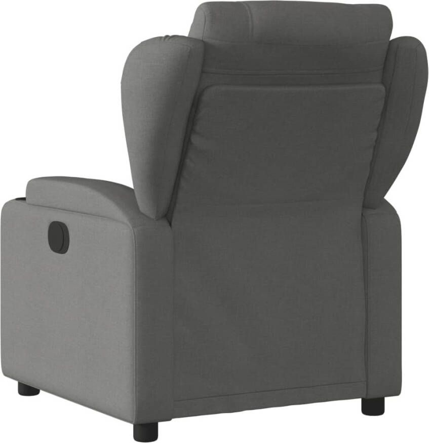 VIDAXL Fauteuil verstelbaar stof donkergrijs - Foto 3