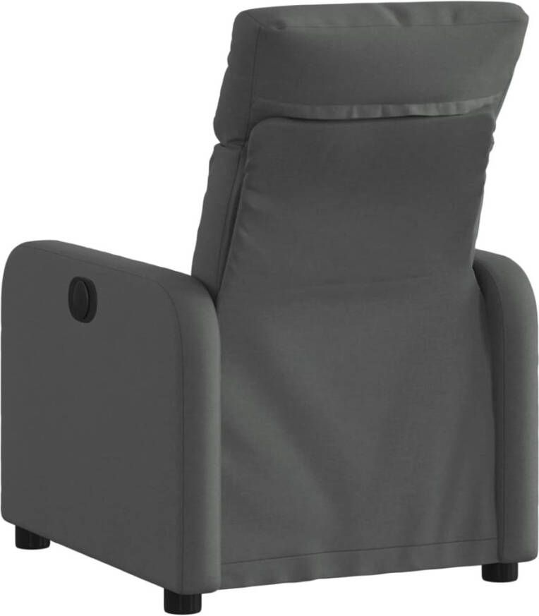 VidaXL Fauteuil verstelbaar stof donkergrijs - Foto 2