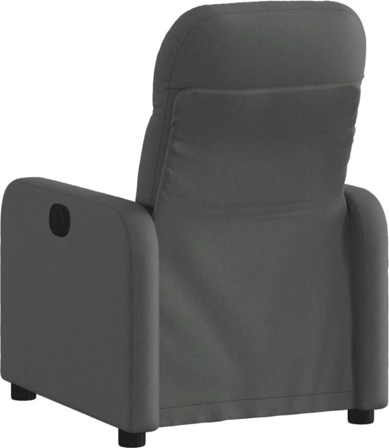 VIDAXL Fauteuil verstelbaar stof donkergrijs - Foto 3