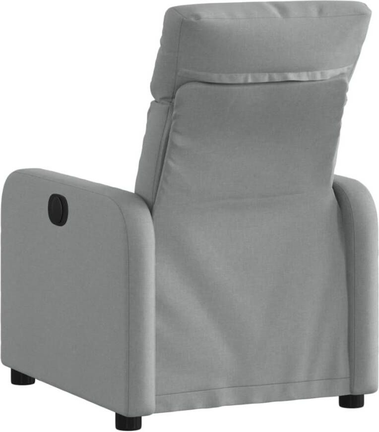 VIDAXL Fauteuil verstelbaar stof lichtgrijs - Foto 2