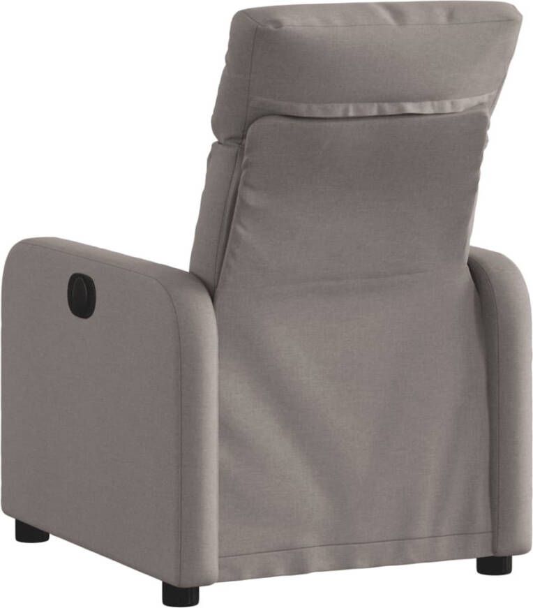 VidaXL Fauteuil verstelbaar stof taupe - Foto 4