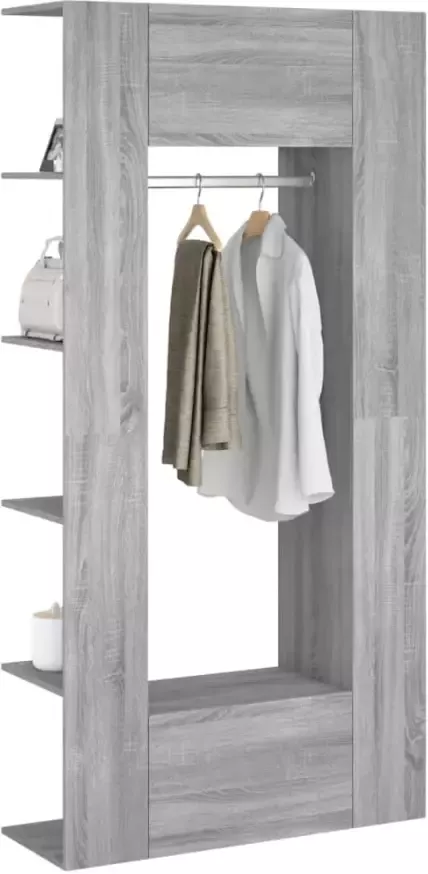 VidaXL -Gangkasten-2-st-bewerkt-hout-grijs-sonoma-eikenkleurig - Foto 4