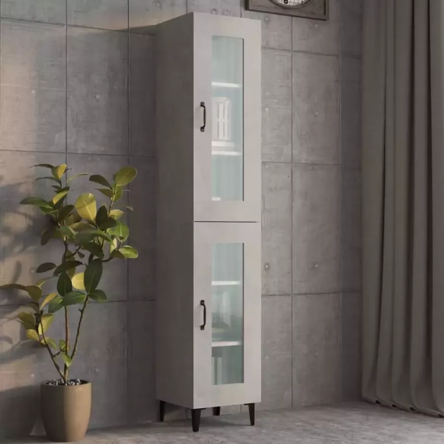 VidaXL -Wandkast-34 5x34x90-cm-betongrijs - Foto 3