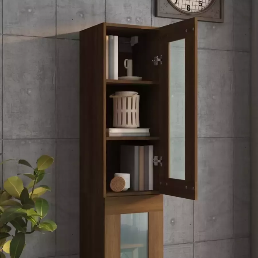 VidaXL -Wandkast-34 5x34x90-cm-bruin-eikenkleurig - Foto 3