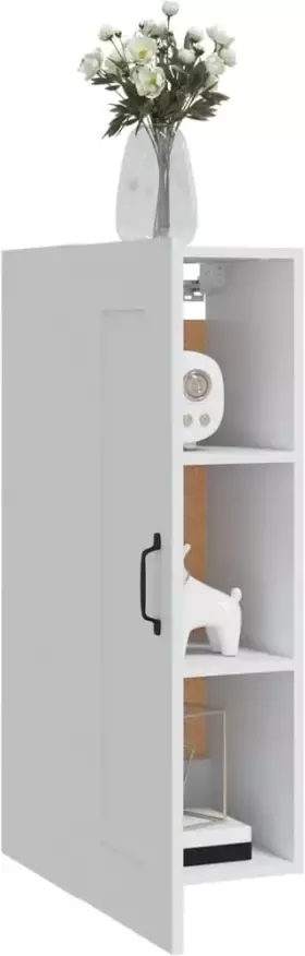 VidaXL -Hangkast-35x34x90-cm-bewerkt-hout-wit - Foto 4