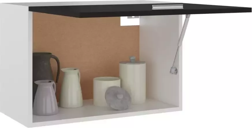 VidaXL Hangkast Lyon 60x31x40 cm bewerkt hout zwart - Foto 5