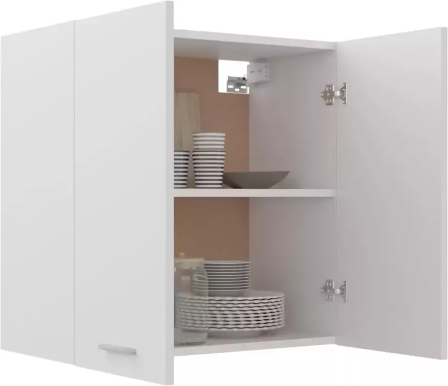 VidaXL Hangkast Lyon 60x31x60 cm bewerkt hout wit - Foto 4