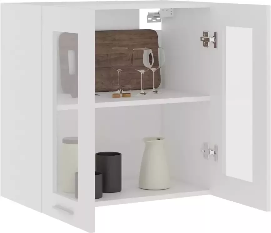 VidaXL Hangkast Lyon 60x31x60 cm bewerkt hout wit - Foto 3