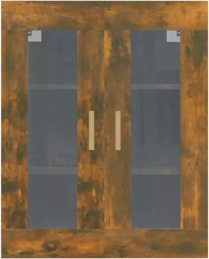 VidaXL -Hangkast-69 5x34x90-cm-gerookt-eikenkleurig - Foto 5