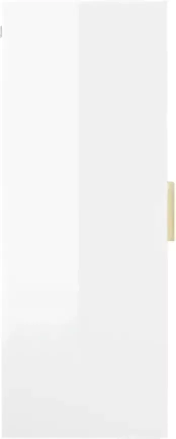 VidaXL -Hangkast-69 5x34x90-cm-hoogglans-wit - Foto 4