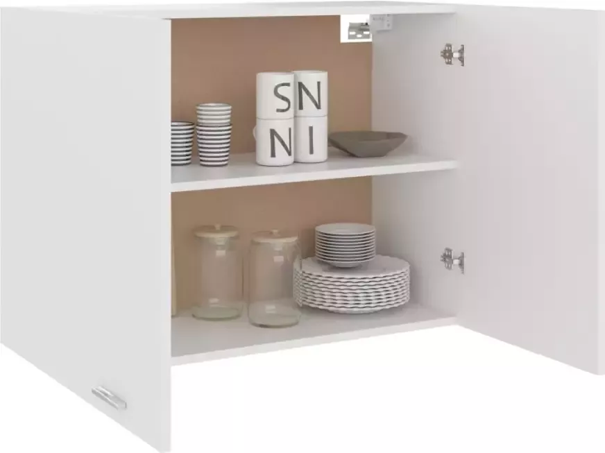 VidaXL Prolenta Premium Hangkast 80x31x60 cm spaanplaat wit - Foto 4