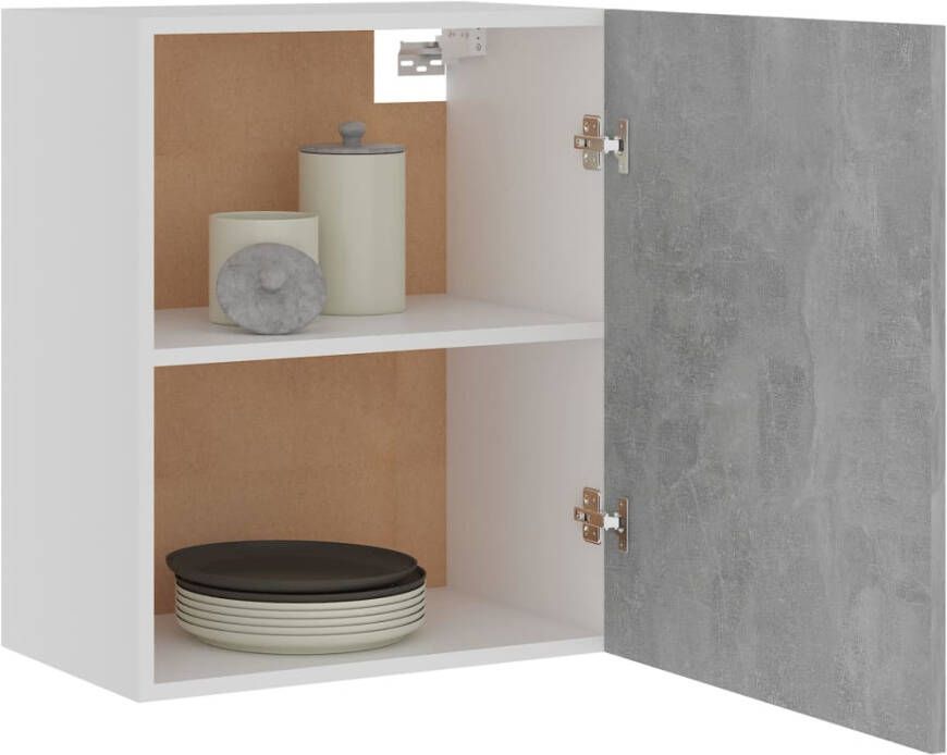 VidaXL Hangkasten 2 st Lyon 50x31x60 cm bewerkt hout betongrijs - Foto 5