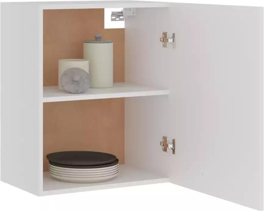 VidaXL Hangkasten 2 st Lyon 50x31x60 cm bewerkt hout wit - Foto 4