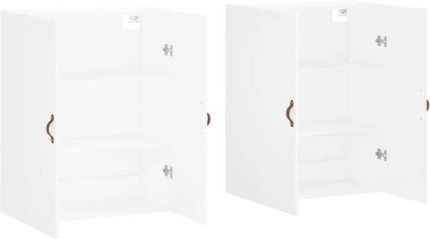 VidaXL -Hangkasten-2-st-69 5x34x90-cm-wit - Foto 5