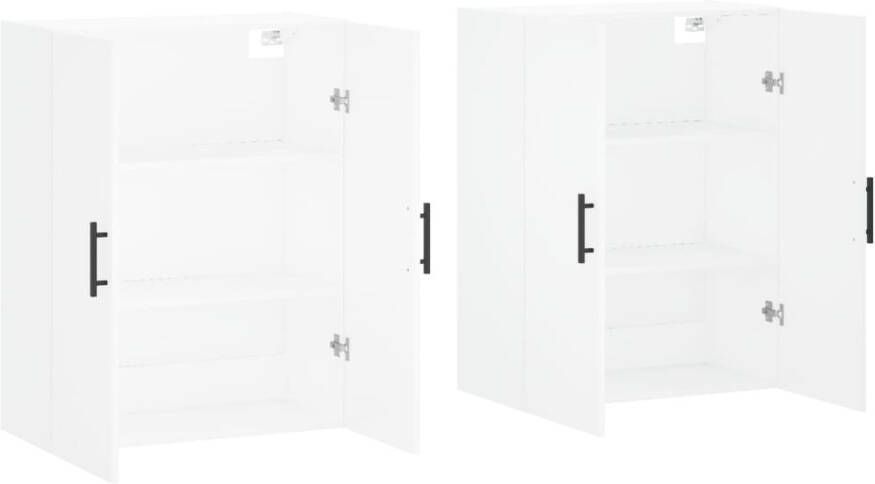 VidaXL -Hangkasten-2-st-69 5x34x90-cm-wit - Foto 8