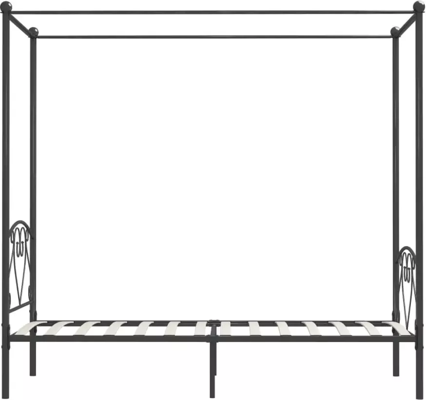 VidaXL -Hemelbedframe-metaal-grijs-100x200-cm