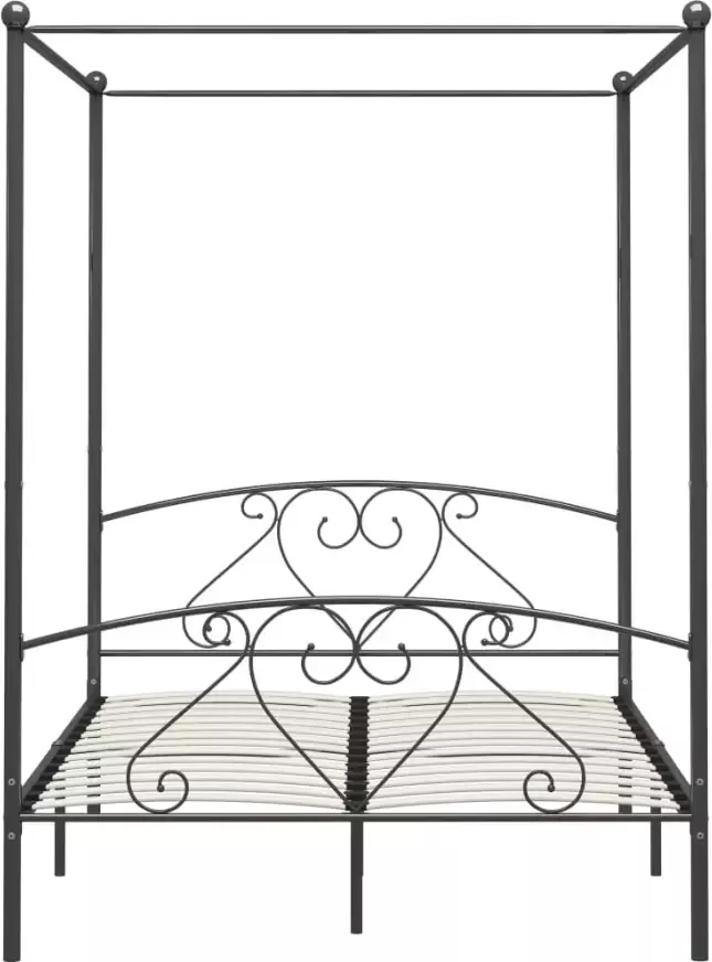 VidaXL -Hemelbedframe-metaal-grijs-140x200-cm - Foto 3