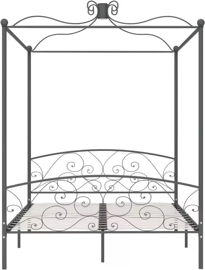 VidaXL -Hemelbedframe-metaal-grijs-180x200-cm - Foto 3