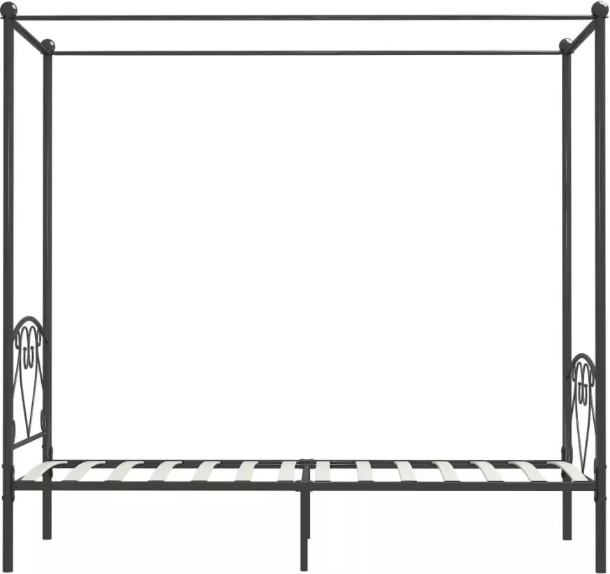 VidaXL -Hemelbedframe-metaal-grijs-90x200-cm