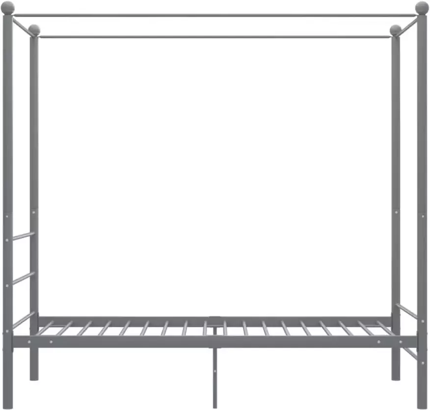 VidaXL -Hemelbedframe-metaal-grijs-90x200-cm
