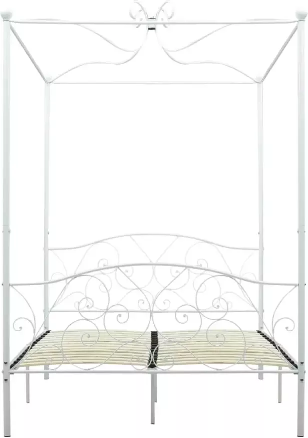 VidaXL -Hemelbedframe-metaal-wit-120x200-cm - Foto 3