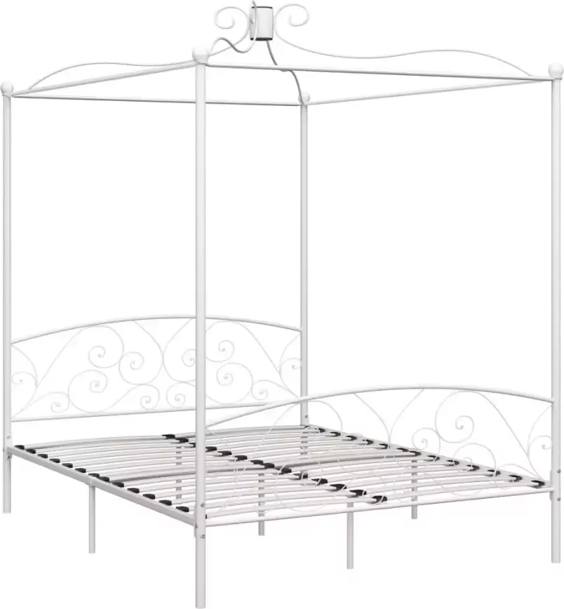 VidaXL -Hemelbedframe-metaal-wit-180x200-cm - Foto 3