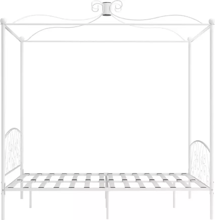 VidaXL -Hemelbedframe-metaal-wit-180x200-cm - Foto 2