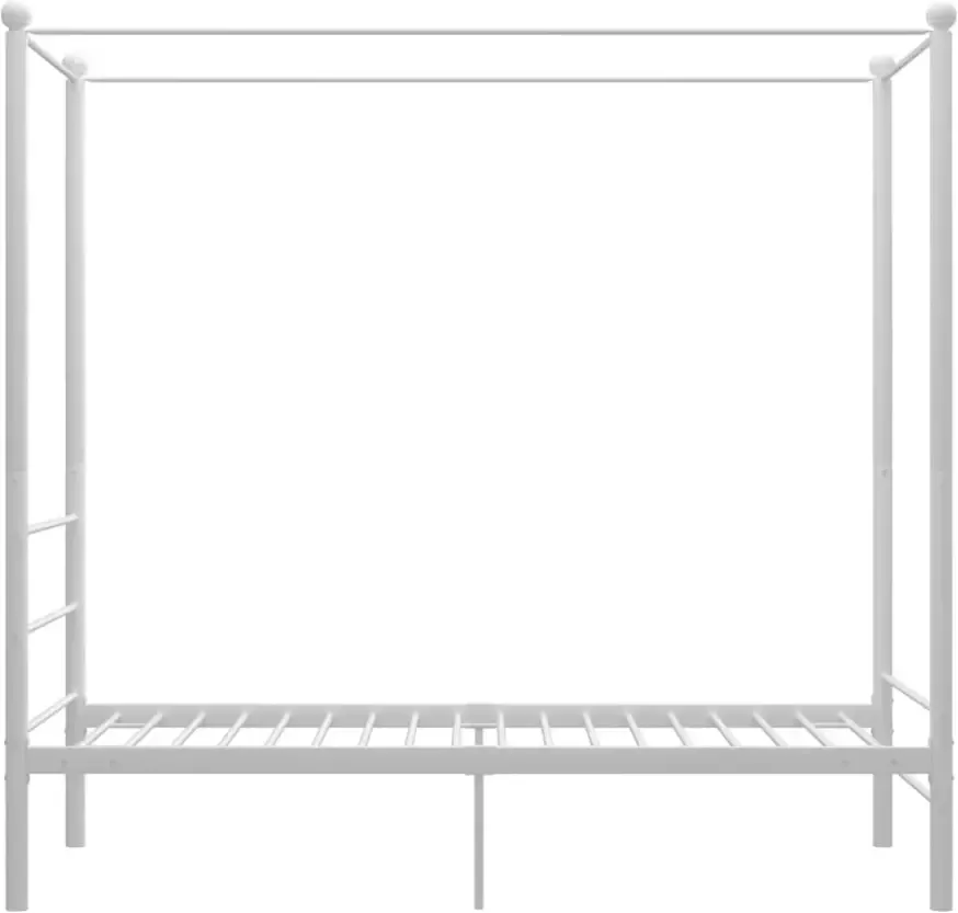 VidaXL -Hemelbedframe-metaal-wit-90x200-cm
