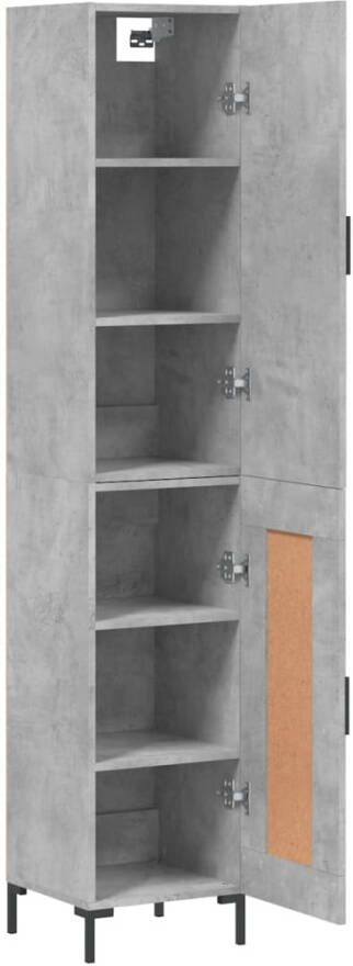 VidaXL -Hoge-kast-34 5x34x180-cm-bewerkt-hout-betongrijs - Foto 15