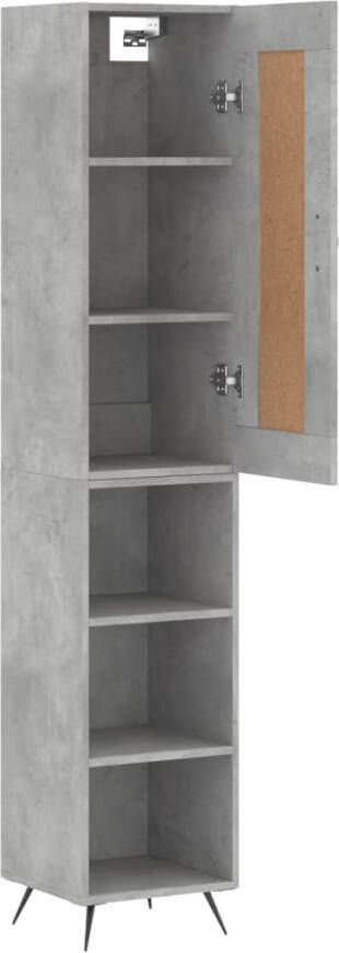 VidaXL -Hoge-kast-34 5x34x180-cm-bewerkt-hout-betongrijs - Foto 6