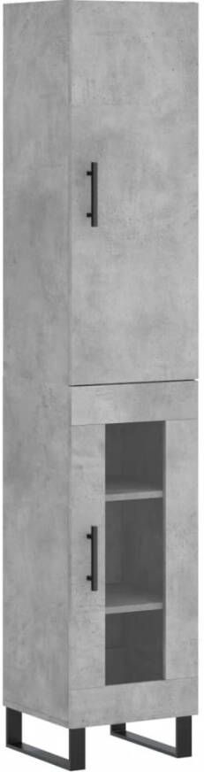 VidaXL -Hoge-kast-34 5x34x180-cm-bewerkt-hout-betongrijs - Foto 16
