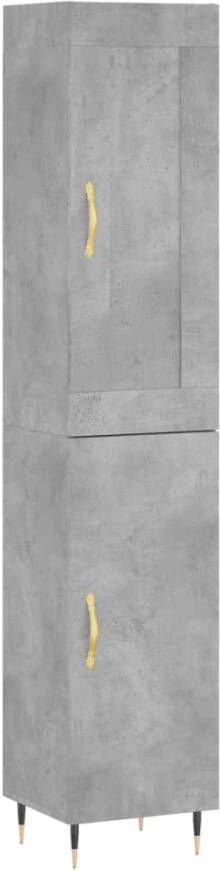 VidaXL -Hoge-kast-34 5x34x180-cm-bewerkt-hout-betongrijs - Foto 18