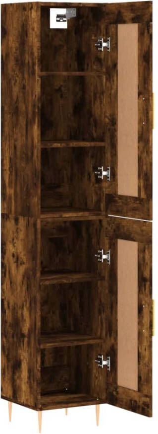 VidaXL -Hoge-kast-34 5x34x180-cm-bewerkt-hout-gerookt-eikenkleurig - Foto 11